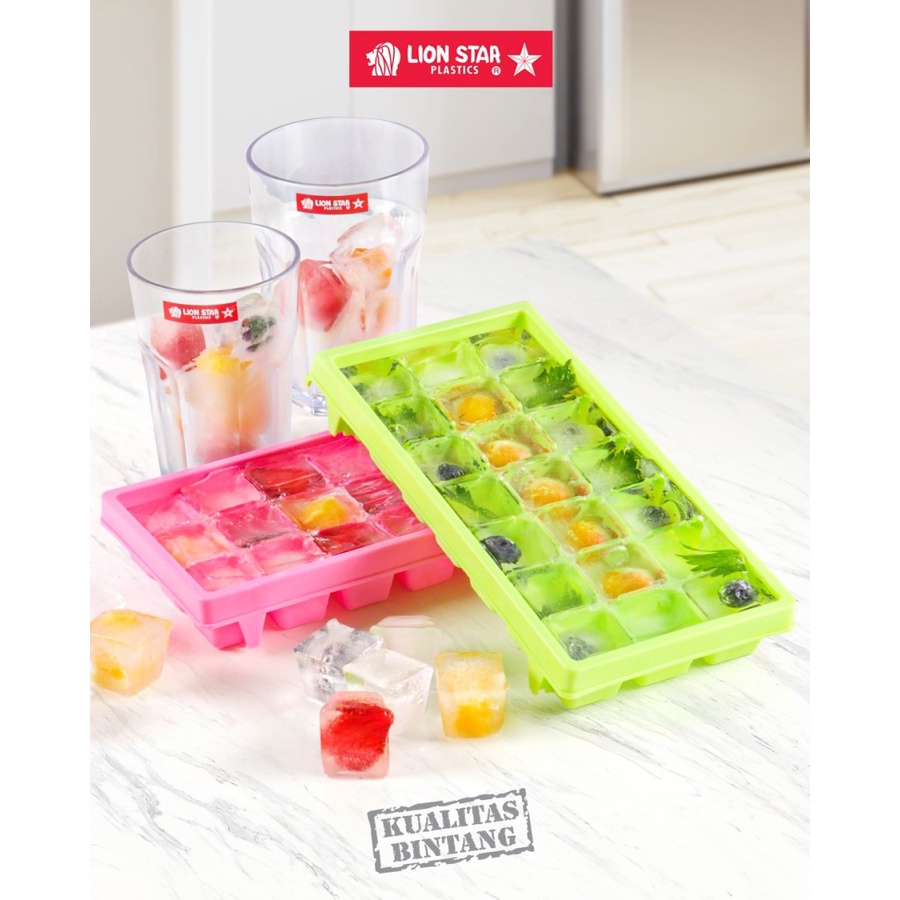 Cetakan Es Batu Kubus Kotak Pudding Puding Ice Tray Lion Star Plastik Cetak Serbaguna Makanan Makan 