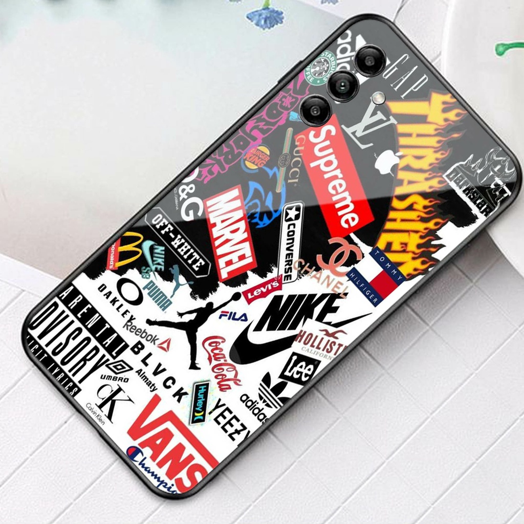 (U 166) Case Kaca Samsung A04s - Casing Hp Samsung A04s - Softcase Kaca Glossy Samsung A04s - Casing