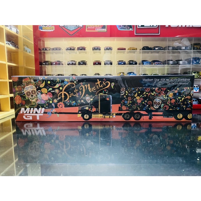Mini GT No 400 Western Star 49X w/ 40 Ft Container "Dias De Los Muertos" Mijo Exclusive