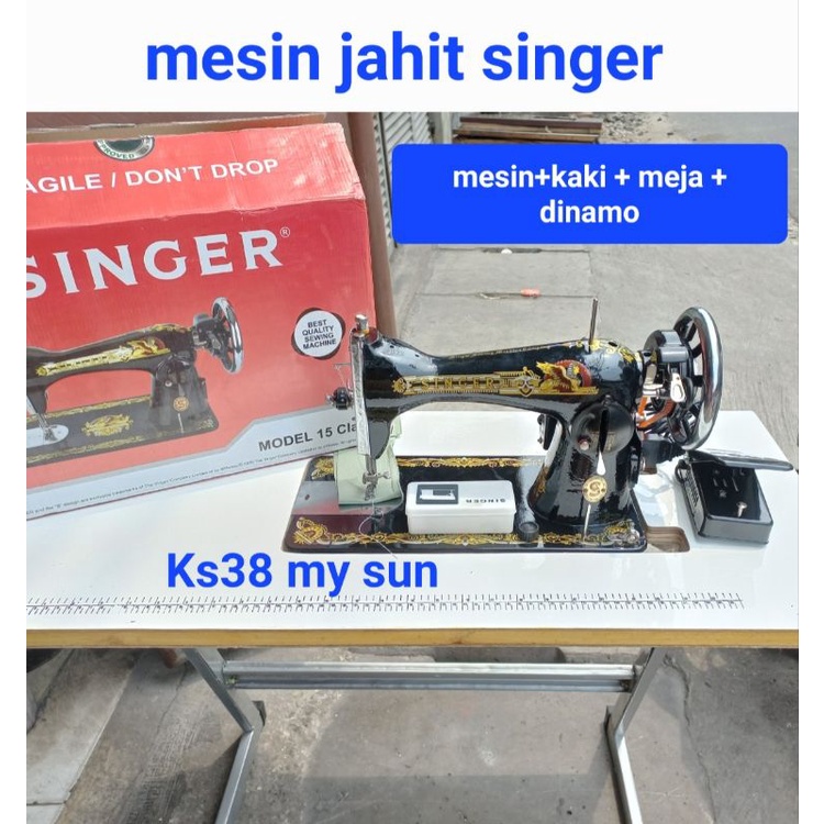 mesin jahit singer hitam tradisional lengkap