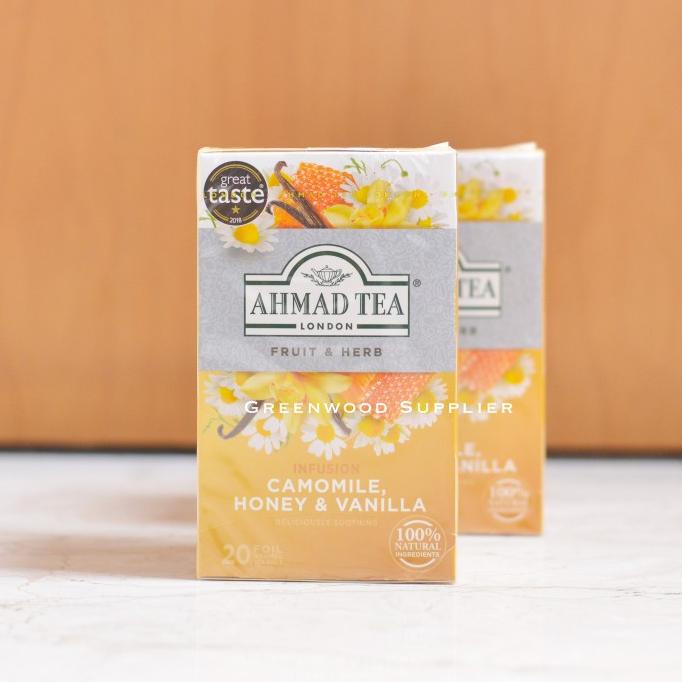 

BAYAR DITEMPAT Ahmad Tea Camomile Honey & Vanilla Tea - 20 Tea Bags /KOPI RUBE/KOPI KAPAL API/KOPI SLB/KOPI PEJUANG/KOPI BUBUK