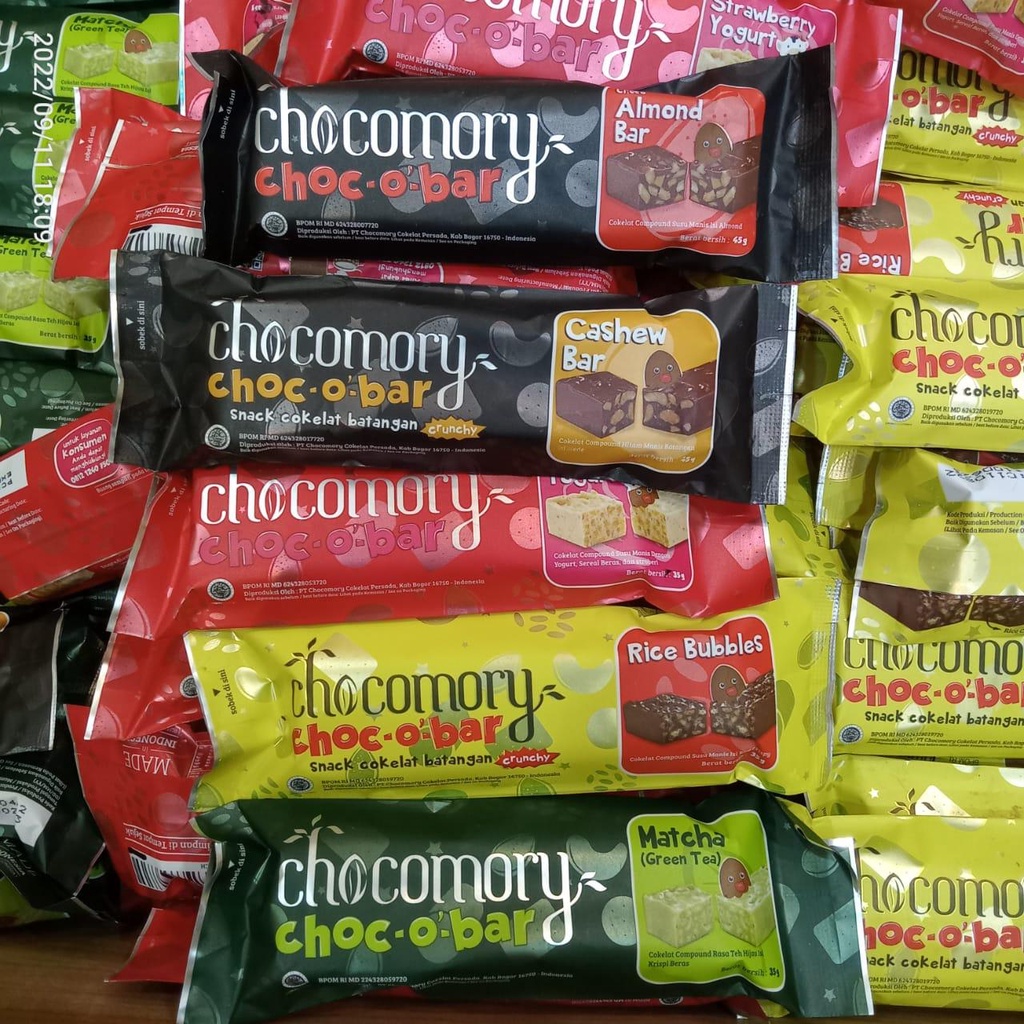 

READY BEKASI 01 FEB 2025 MINI CHOCO BAR ALMOND NUT CASHEW STRAWBERRY YOGURT MATCHA RICE BUBBLES TIRAMISUSU CHOCOMORY CIMORY OLEH OLEH BANDUNG VIRAL SALE PROMO HADIAH BOLU CAKE LEGIT PIA ROTI PIE COOKIES PASTRY LAPIS KULINER CEMILAN DESSERT CROISSANT