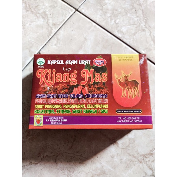 kapsul asam urat KIJANG MAS
