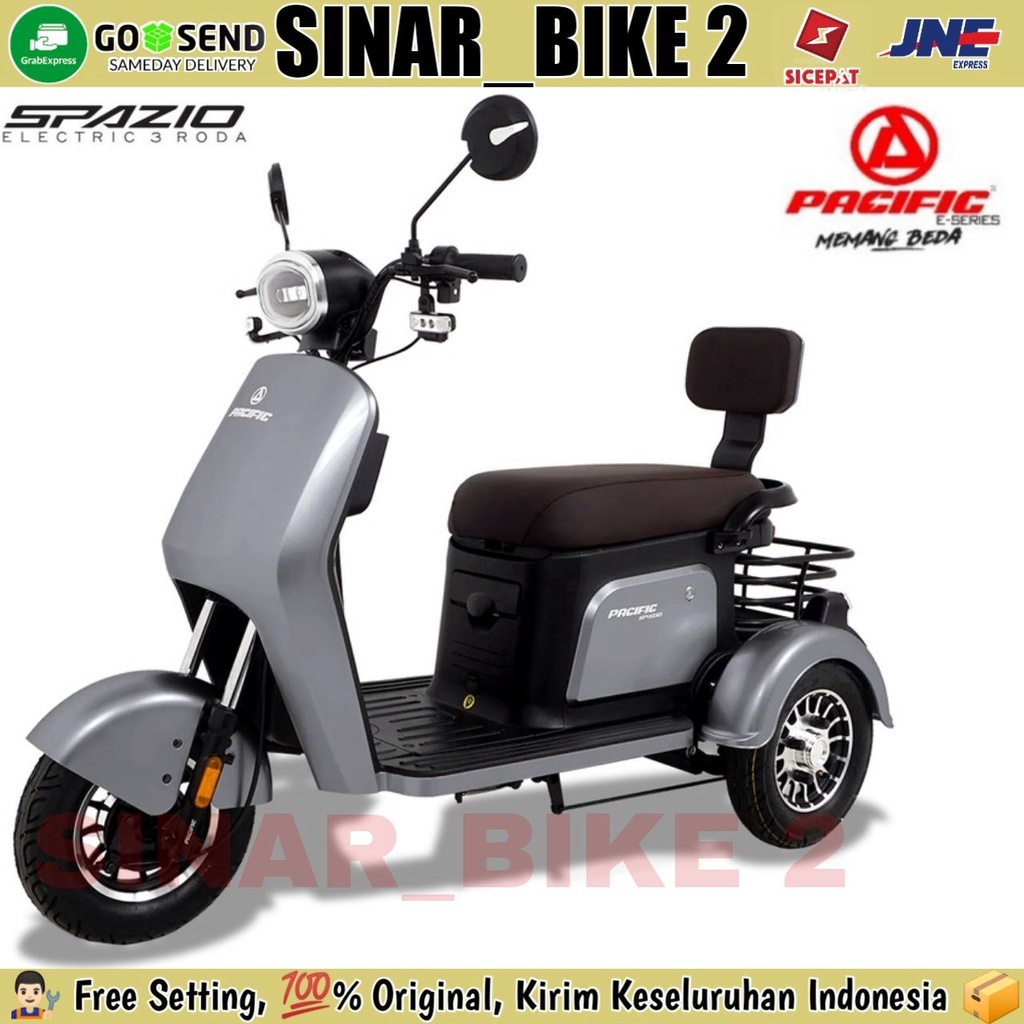 Sepeda Listrik PACIFIC SPAZIO Electric E Bike 3 Roda 650 Watt E-Bike