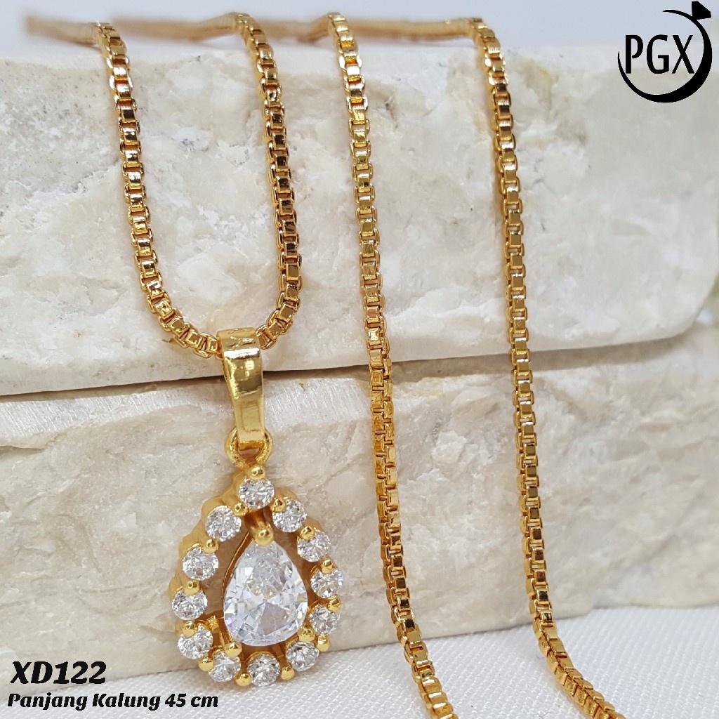 PGX Kalung Wanita Xuping Perhiasan Lapis Emas Aksesoris Fashion Premium - XD122