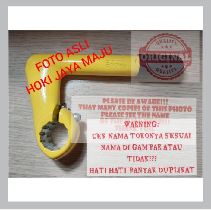 stem sepeda balap jadul promax rq 418 bango kuning yellow ori