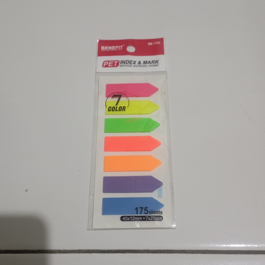 

Bookmark / Sticky Notes BENEFIT IM-708 7 Warna Arrow