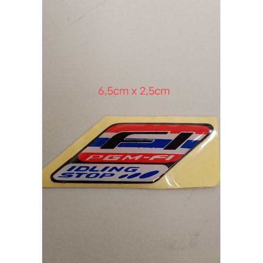 sticker timbul PGM-FI idling stop