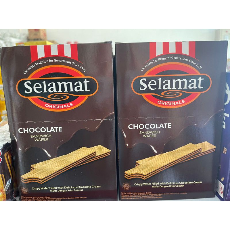 Wafer Selamat Coklat / Chocolate isi 20x15g