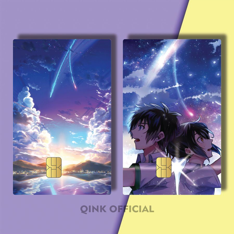 61-72 STICKER KTP ANIME MITSUHA MIYAMIZU YOUR NAME 8G3EO/YG9YU/ STICKER ATM ANIME MIKI OKUDERA KIMI 