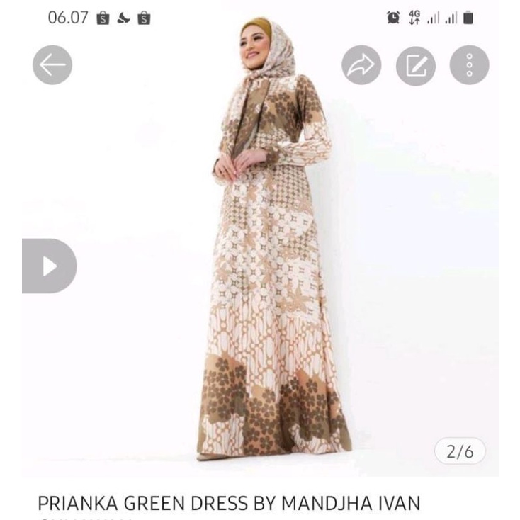 Mandjha Khusus Free Box Ivan Gunawan Fashion Original Motif Prianka Green, Ready Banyak Motif Lainny