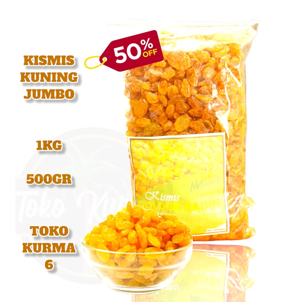 

kismis kuning jumbo 500gr kualitas terbaik