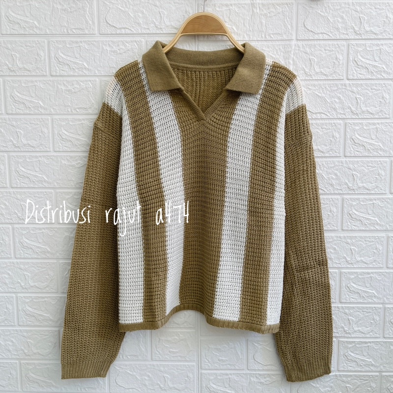 PSP SWEATER RAJUT CROP OVERSIZE TEBAL LEMBUT WANITA