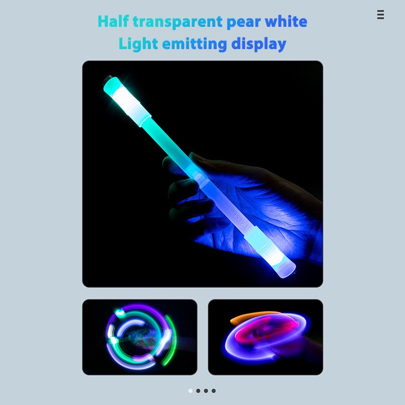 COD❤️Spinning Pen Led Dua Belas Rasi Bintang Bercahaya Warna-warni Pemula Menghidupkan Pena Dekompresi-A.one