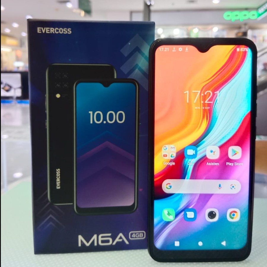 EVERCOSS M6A 4/32GB SECOND SEKEN MULUS FULL SETT ANDROID MURAH RAM 4GB