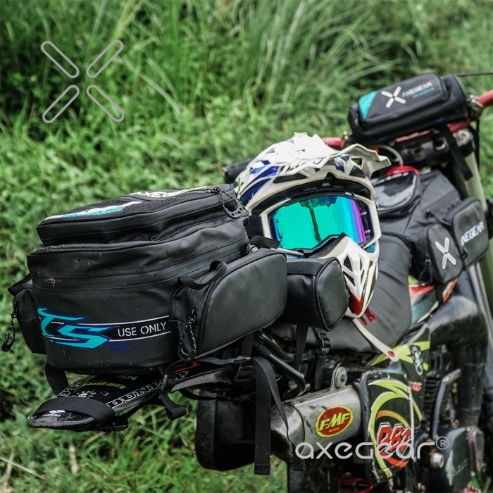 Tas Motor Bagasi Belakang Trabas Adventure Suzuki Ts - Axegear