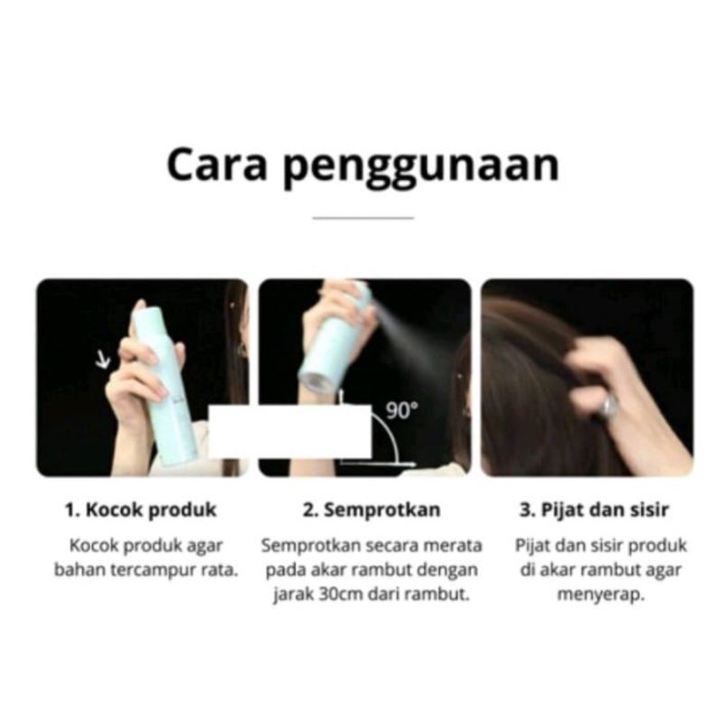 Dry Shampoo Semprotan Rambut Kering Untuk Mengembangkan Rambut Minyak Rambut