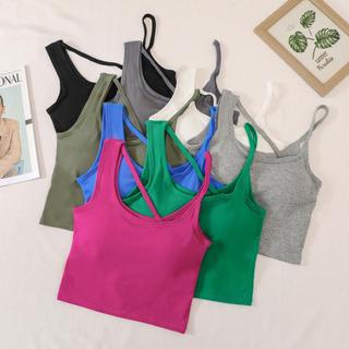 DF BR276 Bh Tanktop Crop Top Tali Samping Pakaian Dalam Wanita Cewek Korea Tank Top Cup Bra