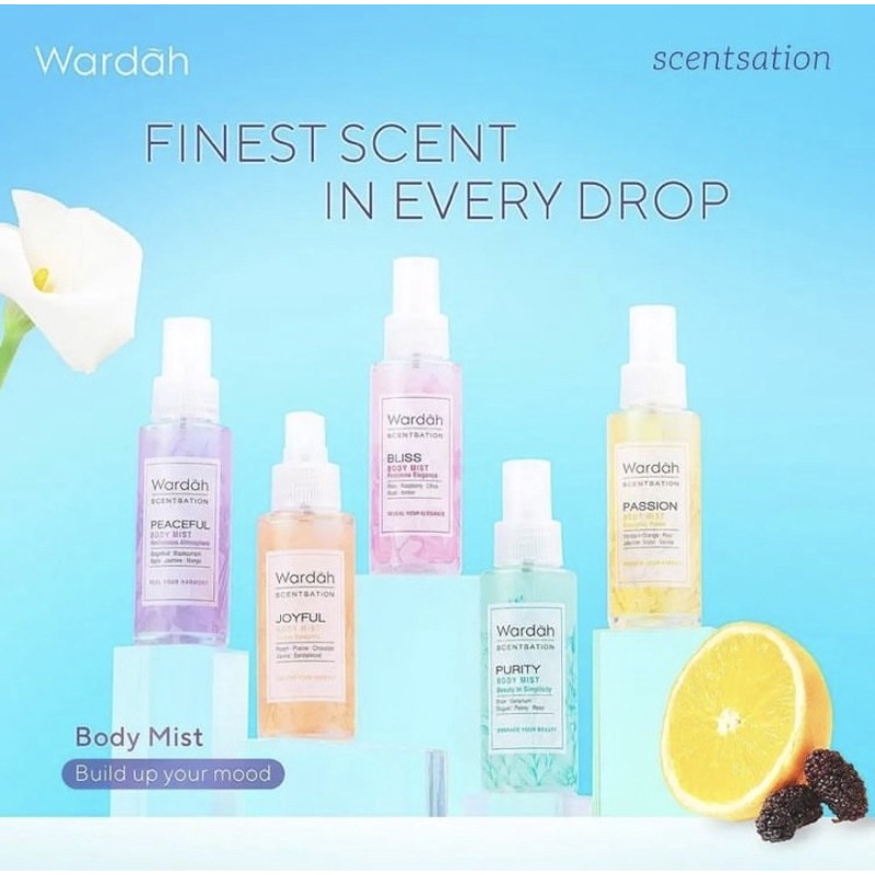 WARDAH SCENTSATION BODY MIST 100 ml/PARFUM WARDAH