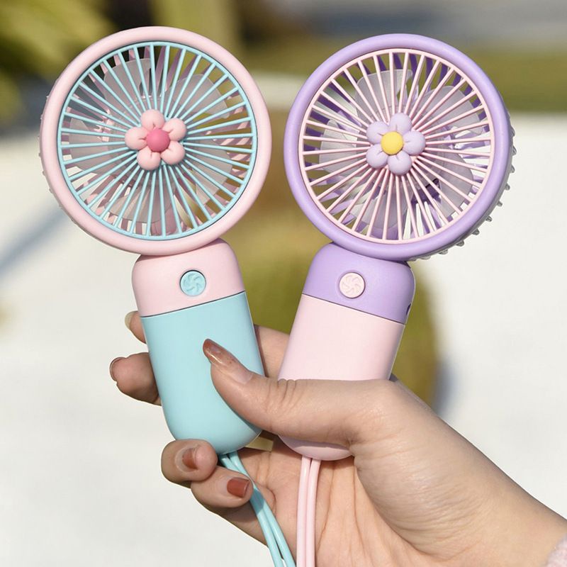 Kipas Angin  Mini Genggam Portable Mini Fan Portable USB Cute