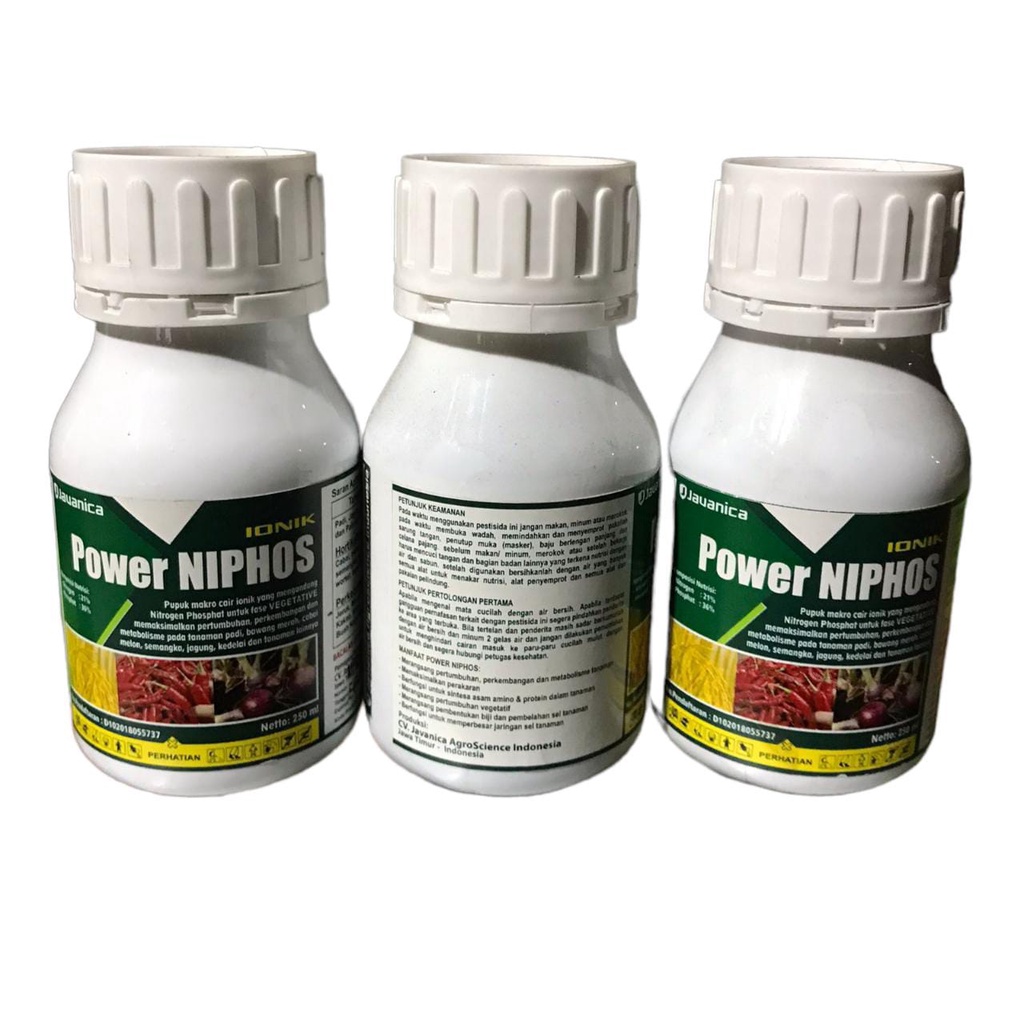 Power Niphos 250ml Pupuk Nitrogen Dan PhospatCair/ Pupuk Urea cair Nutrisi Pupuk Makro Cair Ionik