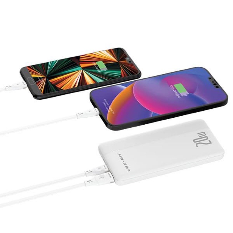 Powerbank Log on Fastlane JGO-110H 10.000MAH Support QC 3.0 &amp; PD 20W