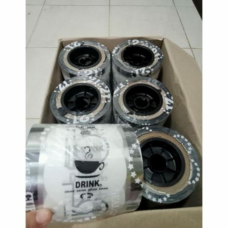 PLASTIK LID CUP SEALER 1000 CUP MERK 21 MOTIF 4IN1 DRINK POLOS BUAH PUTIH HITAM DAUN SUMMER SEAL CUP