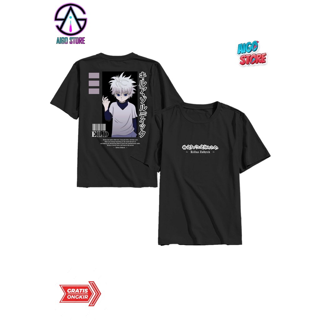 KAOS ANIME KILUA AESTHETIC KECE VIRAL DI TIKTOK