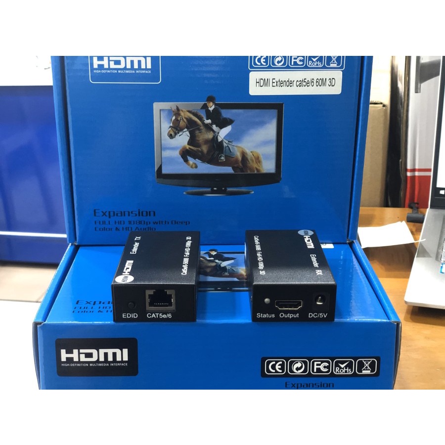 HDMI EXTENDER 60M by Cat-5e/6 barang di jamin bagus