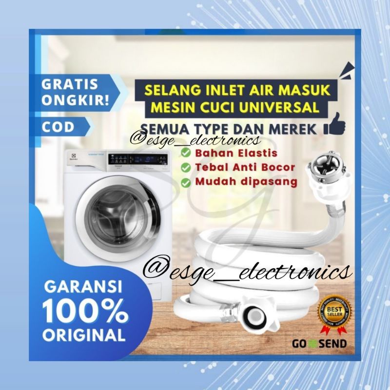 SELANG INLET MESIN CUCI 3 METER SELANG MASUK AIR MESIN CUCI SELANG AIR MESIN CUCI SELANG INLET SELANG MESIN CUCI PIPA AIR SELANG AIR MESIN CUCI TEBEL TEBAL ANTI BOCOR SELANG MASUK AIR MESIN CUCI SANKEN