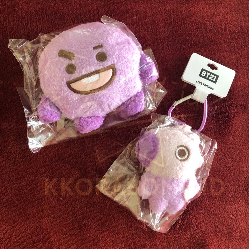 [READY] BT21 JAPAN Purple Plush Tatton Keyring