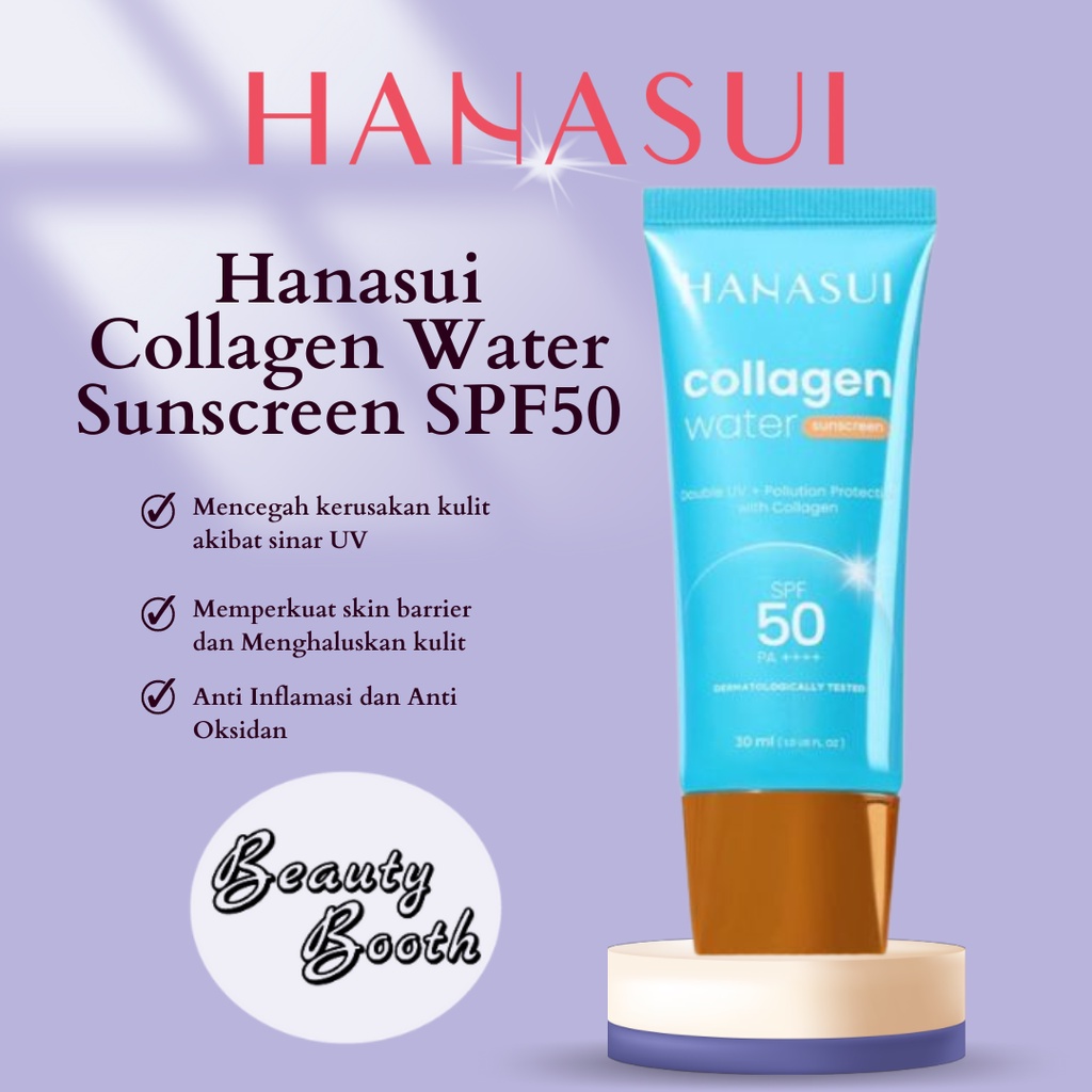HANASUI Collagen Water Sunscreen SPF50 - Sun Screen Sunscreen Wajah 30ml