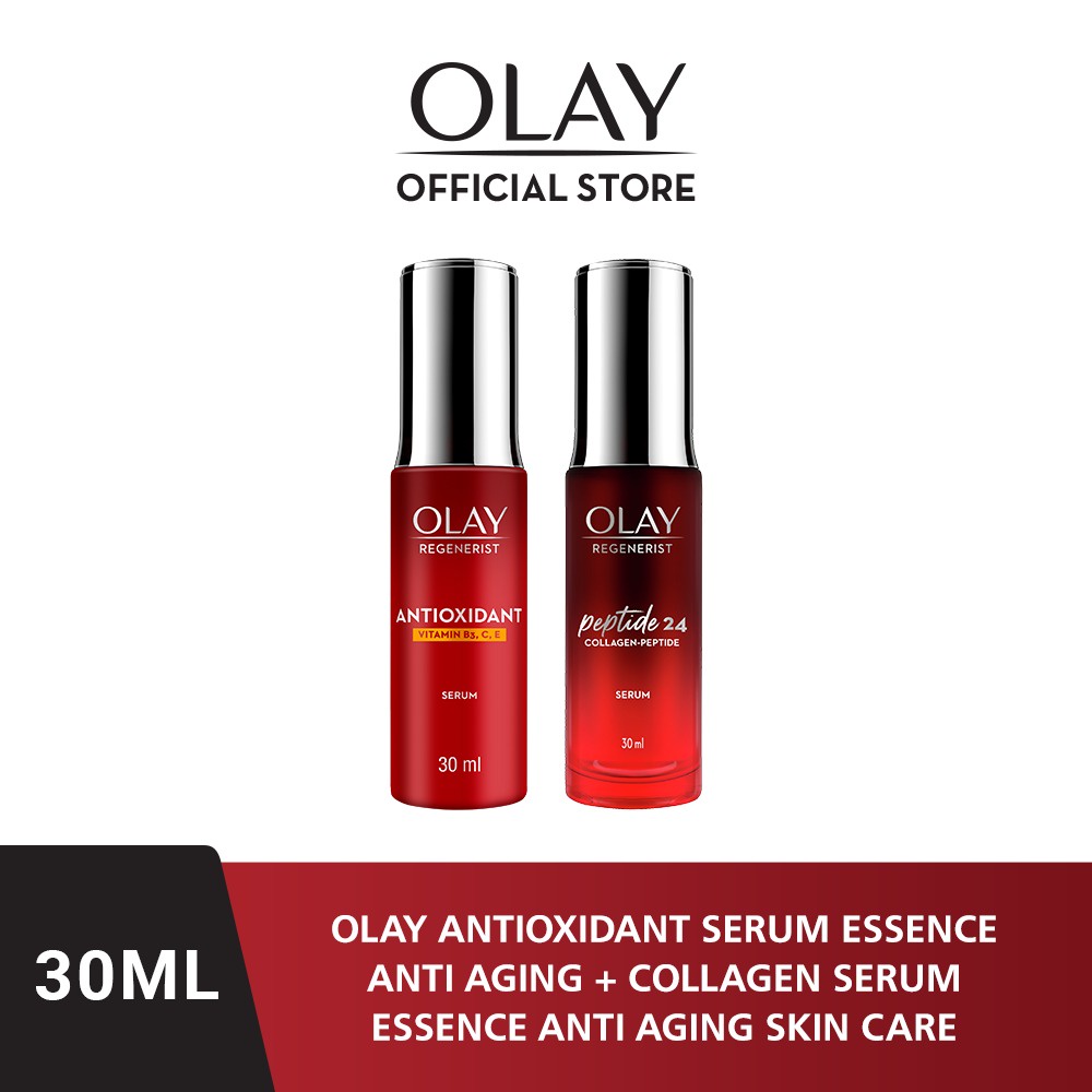 Olay Antioxidant Serum 30ml Essence Anti Aging + Collagen Serum 30ml Essence Anti Aging Skin Care