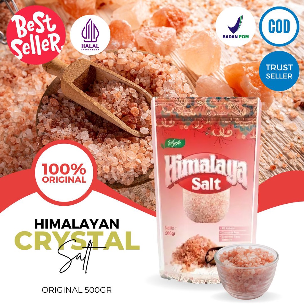 

Garem Himalaya Asli Original Himalayan Pink Salt Organic Garam Diet Rendah Kalori Darah Tinggi Hipertensi Organik Natural Premium Sehat Untuk Kesehatan Syifa