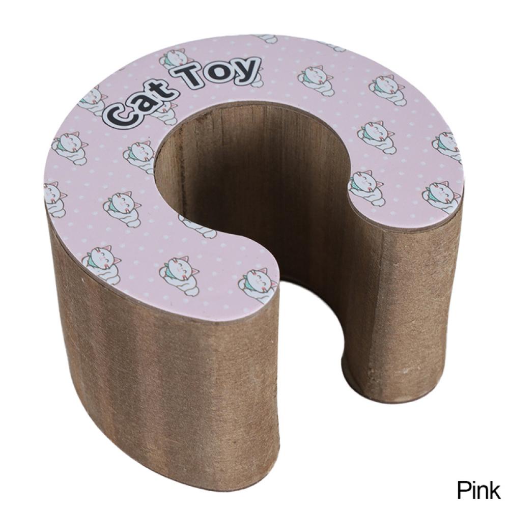 Timekey Mainan Papan Garuk Kucing Piaraan Bulat Dengan Bolalonceng G9H7
