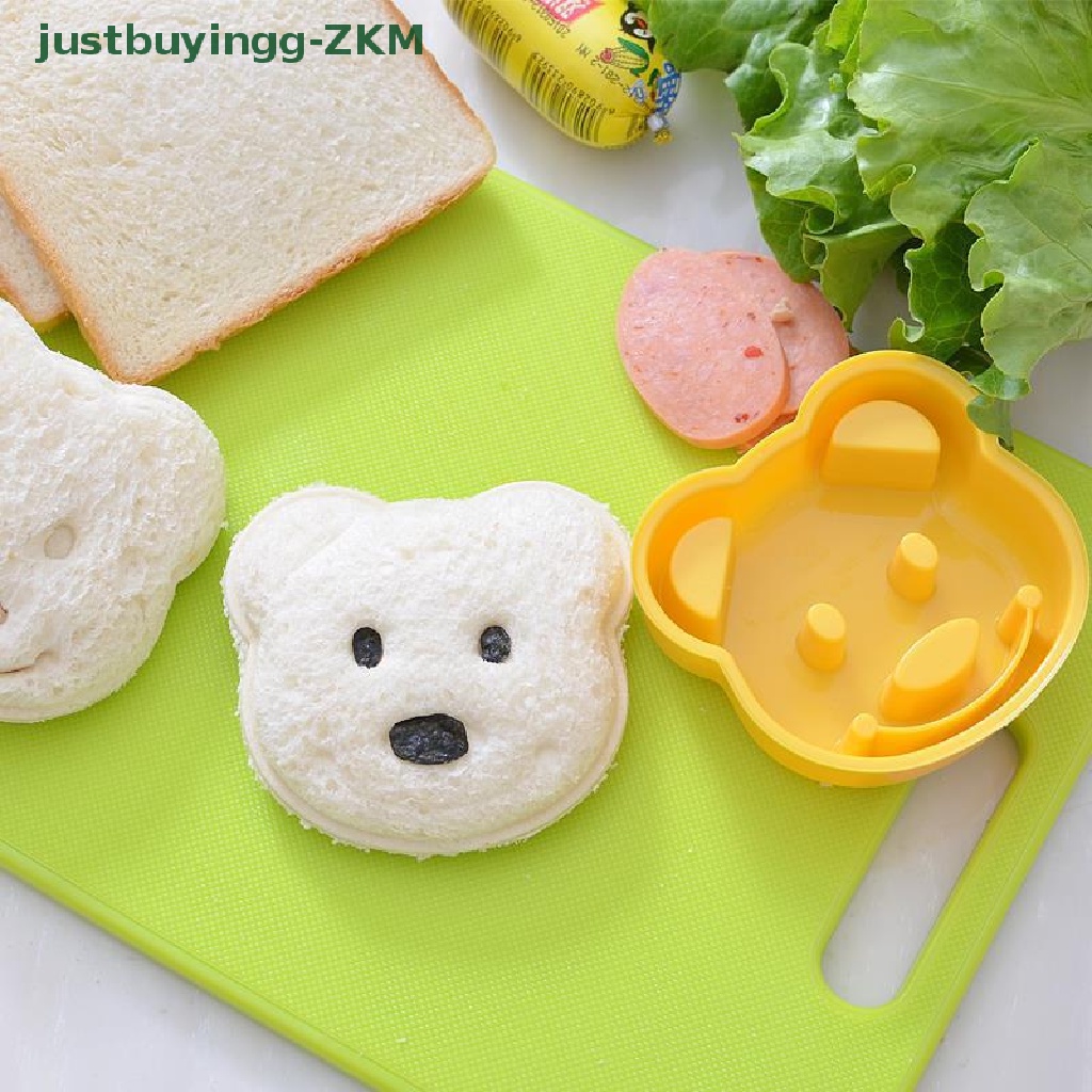 Alat Cetakan Kue Roti Biskuit Sandwich Bentuk Beruang Timbul Untuk Membuat Sarapan