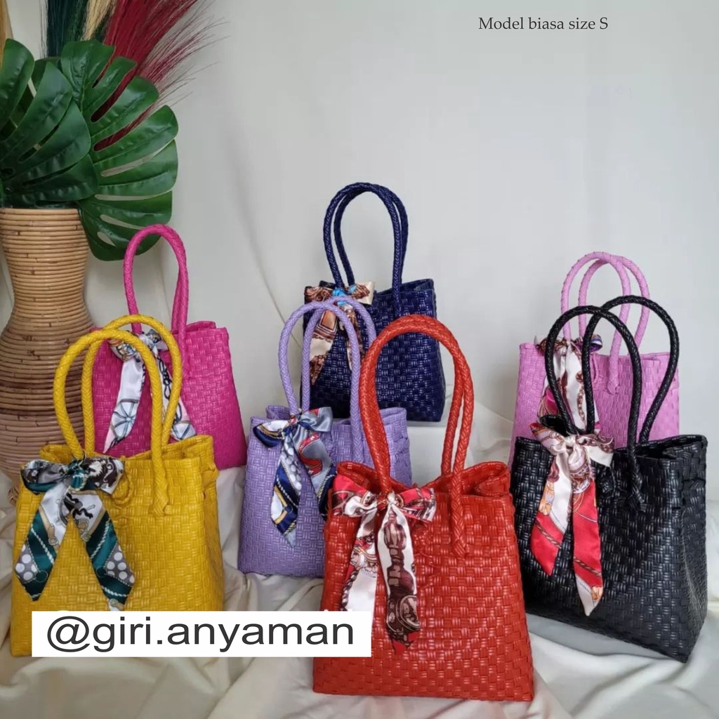 TAS ANYAMAN PLASTIK PREMIUM TAS JALI MURAH SIZE S