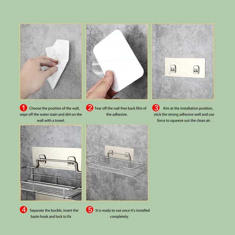 [BISA COD] JLNONLNJKT WAIIHA Rak Gantung Kamar Mandi Bathroom Organizer Rack - W21