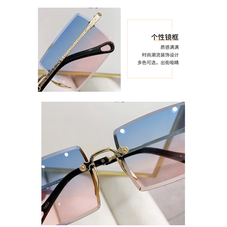 Rowling(ka-270)Sunglasses  Kacamata Hitam Kotak No frame Women Sunglasses Titanium New Arrival Import Kacamata Fashion