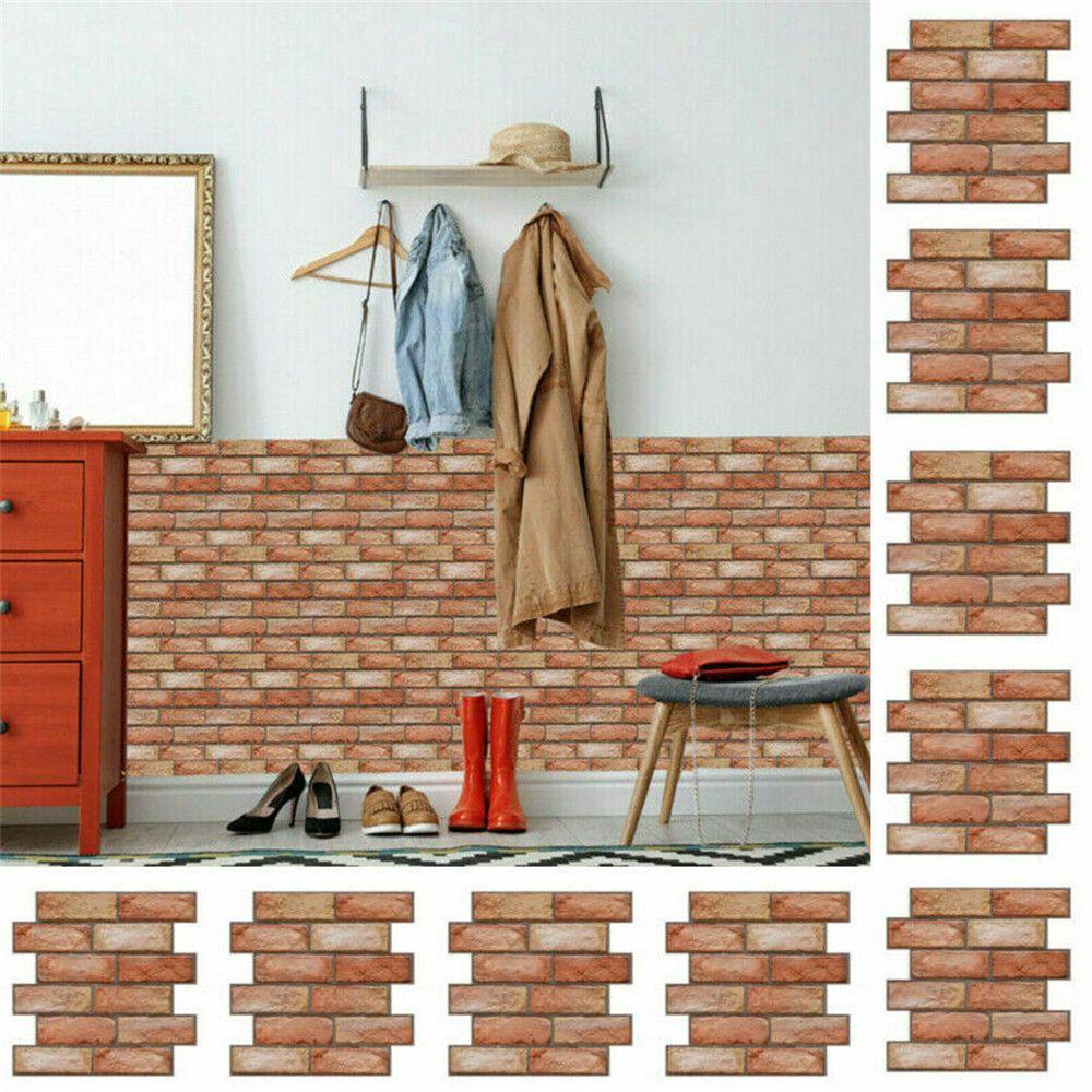 Preva 10PCS Wall Paper Waterproof Dekorasi Rumah Panel PVC Hias Paster