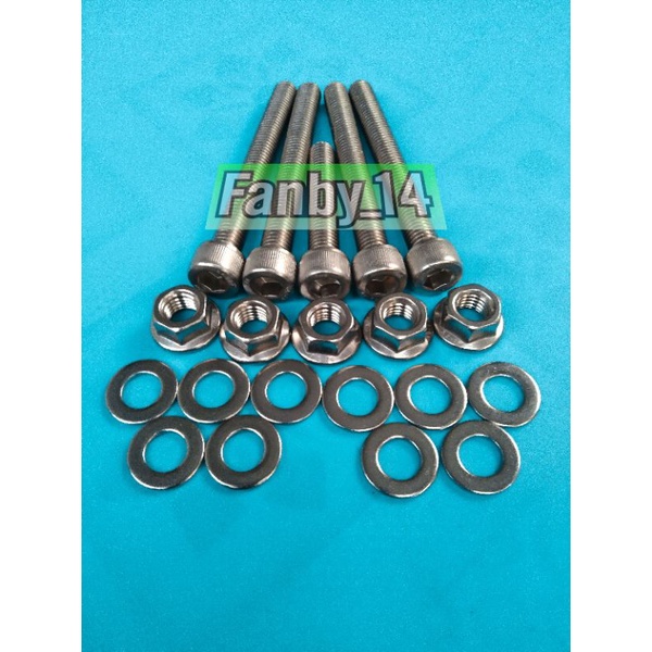 Baut L Stainles Baut Plat Unitrack Ninja R Dan Ninja SS Fulset