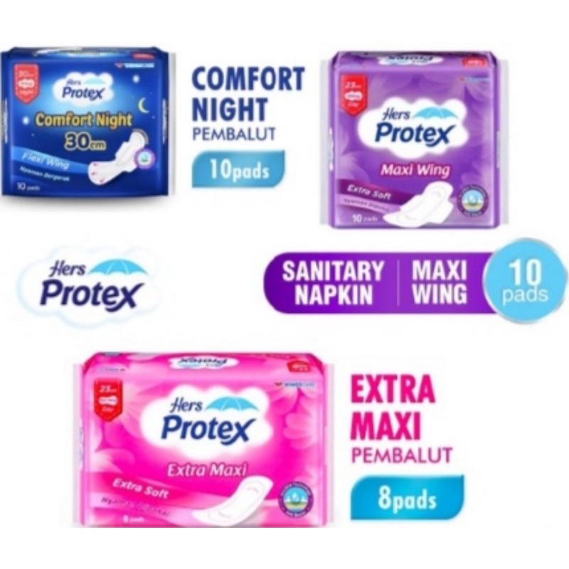 ✨ FSFF ✨ Pembalut Hers Protex Maxi Wing | Comfort Night