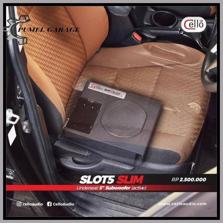 Cello Active Subwoofer Kolong Slot5 Slim Power Amplifier Audio Mobil Termurah