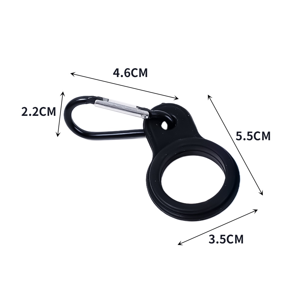 1pc Klip Carabiner Holder Botol Minum Portable Anti slip Bahan Aluminum Untuk Outdoor / Olahraga / Camping / Hiking