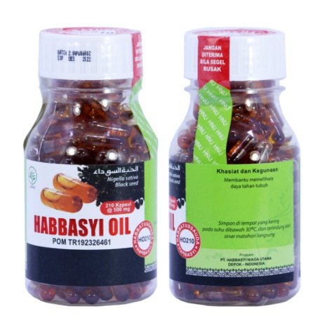 Minyak Habbasyi HNU 210 Kapsul Habbatussauda  Oil