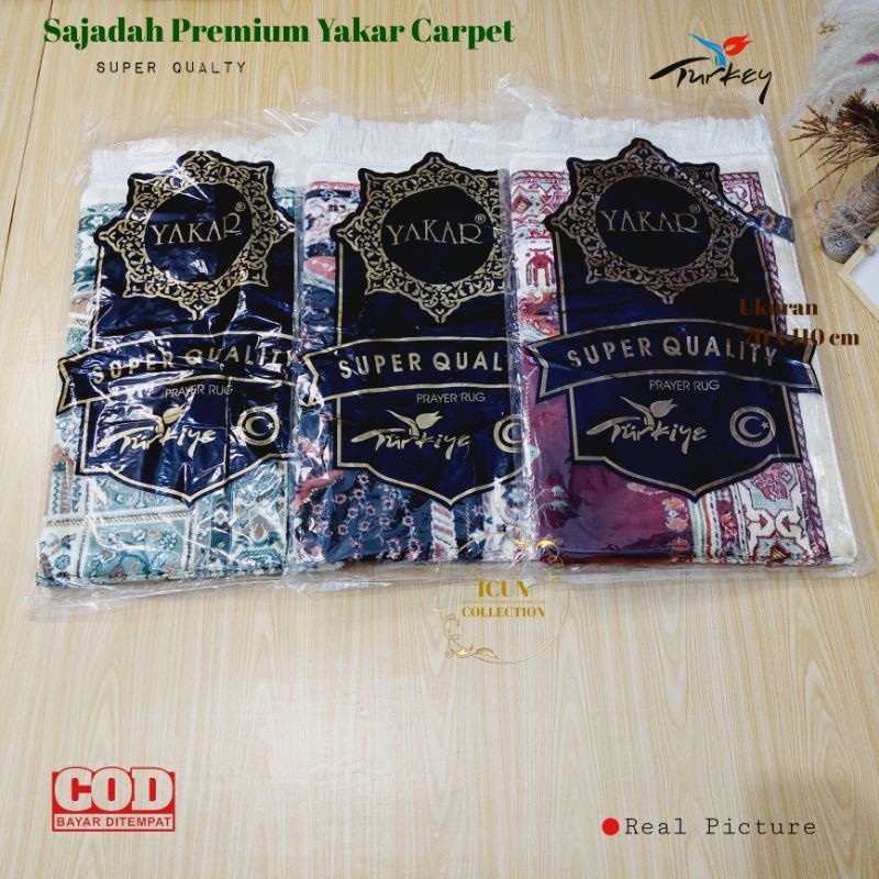 Sajadah Turki Premium Yakar Wangi Motif Carpet Bulu Tebal