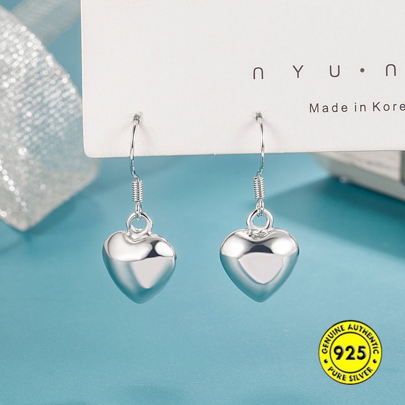 Anting Kait Gantung Bentuk Hati Glossy Anti Air / Karat Untuk Wanita U1045