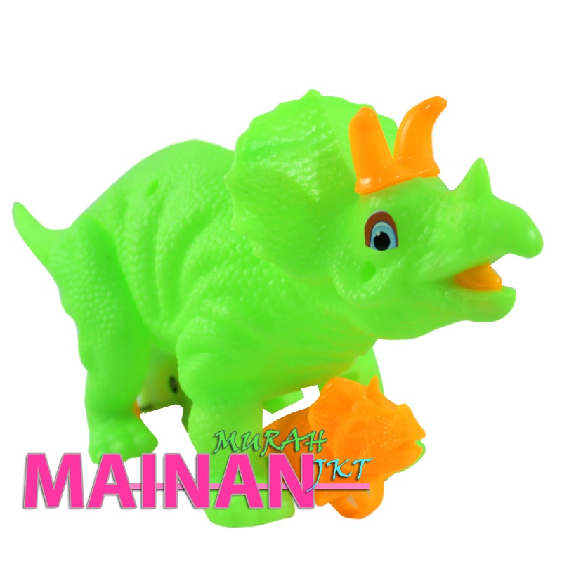 MAINANKEI MAINAN ANAK MURAH DINO TRITOP OCT7230 MAINAN ANAK DINO TARIK MENGGENDONG BAYI DINO
