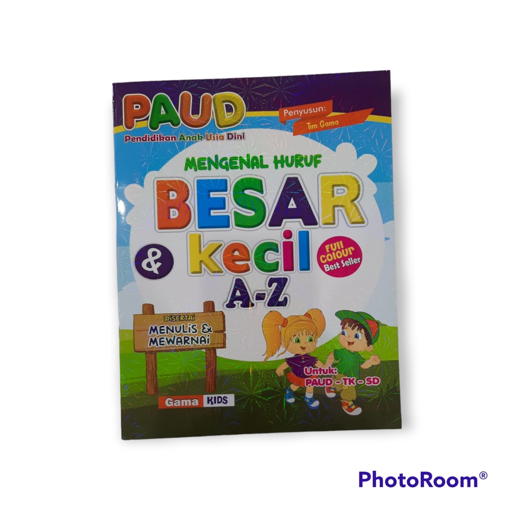 Buku Anak PAUD Mengenal Huruf Besar Dan Kecil A-Z Full Colour Ukuran A4