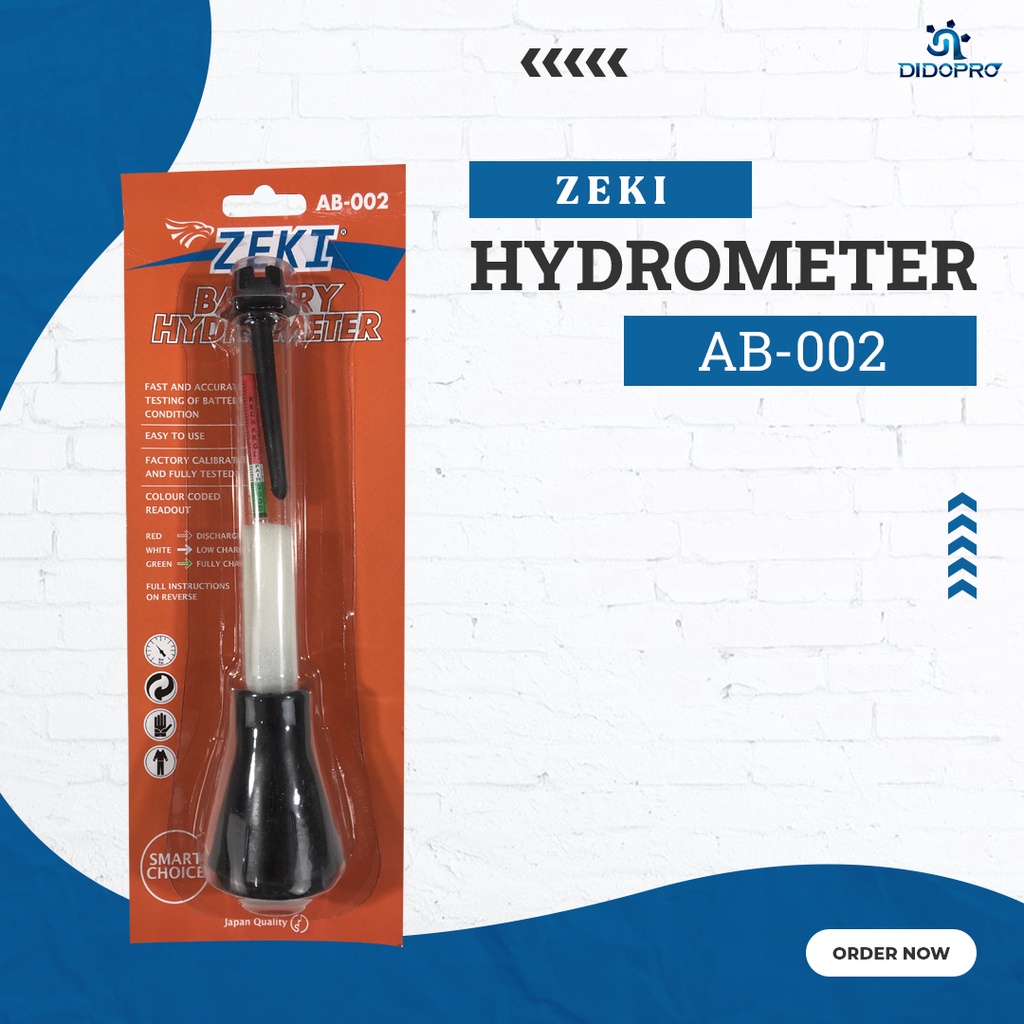 Alat Tes Kadar Air Acu / Hydrometer / Battery Hydrometer / Tester Aki
